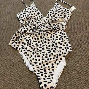 Aerie Polka Dot One Piece Swimsuit